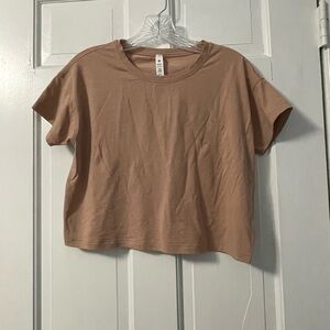 lululemon athletica Tan Crop Top